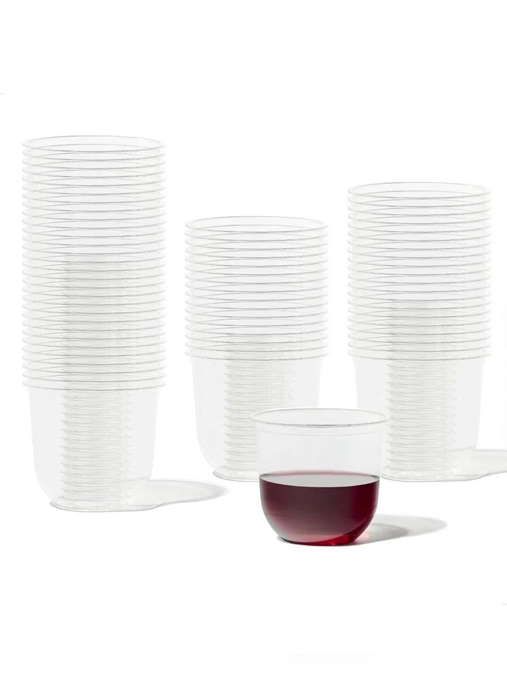 NWT Clear Plastic Disposable Cups - Pack of 50